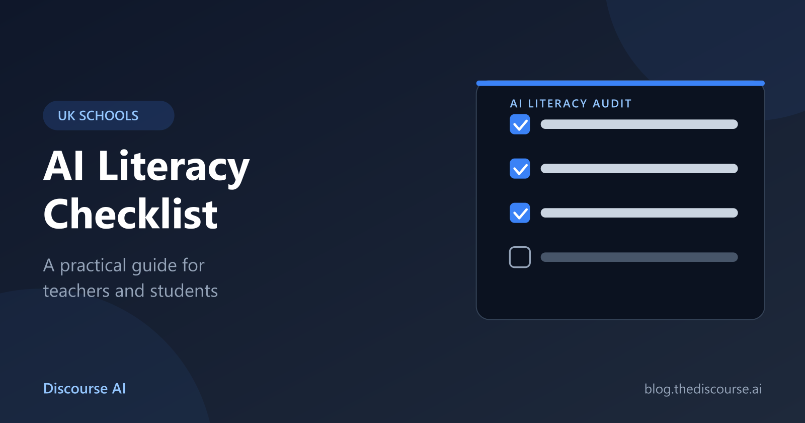 AI Literacy Checklist for UK Schools: A Practical Guide for Teachers and Students